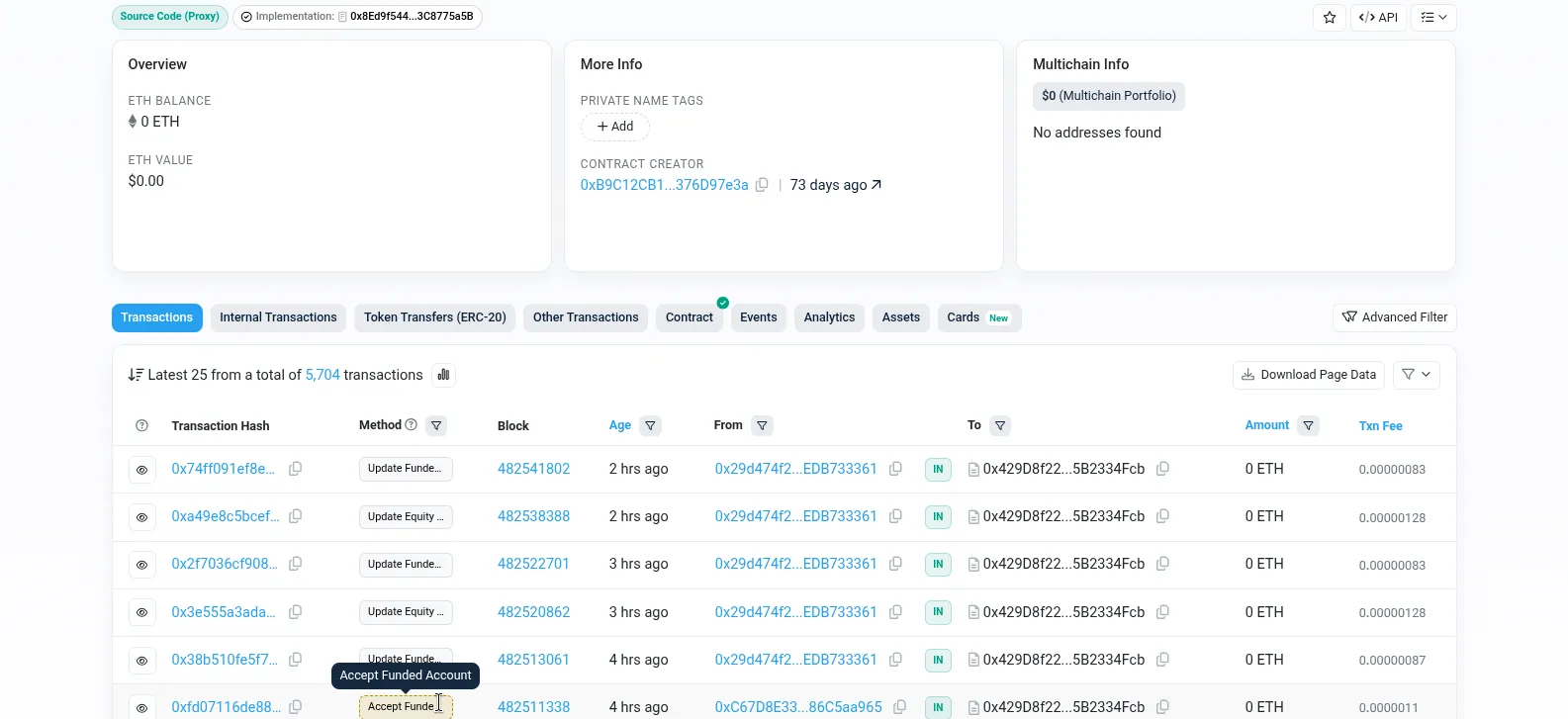 Hypernova On-Chain Account